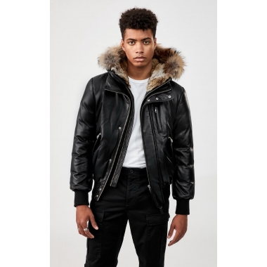 Men's Long sleeve winter bomber down jacket FO20-0151