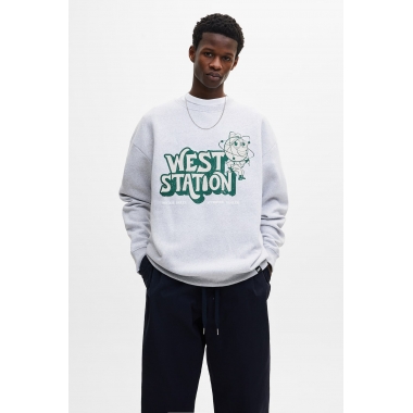 Men's Long sleeve Coloured Round Neck Sweatshirts FO22-H033